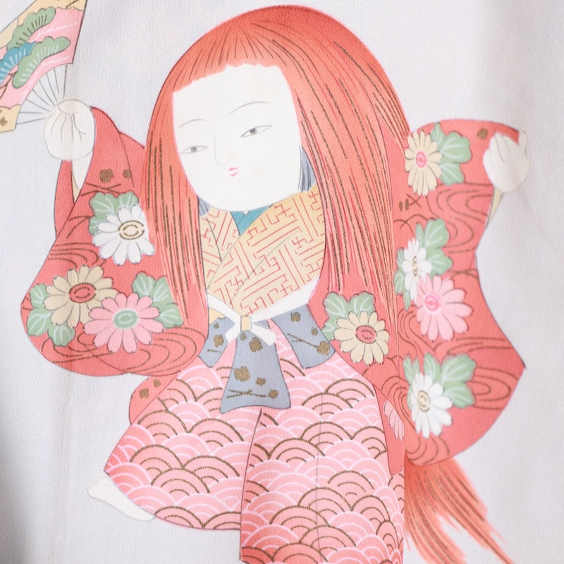 Japanese kimono Coat (Michiyuki) M-size 100% silk /K189
