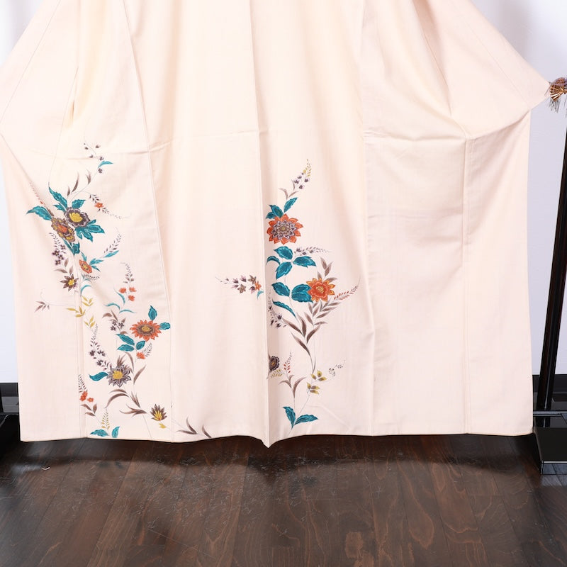 Japanese kimono used <houmongi> Msize silk 100% /T422
