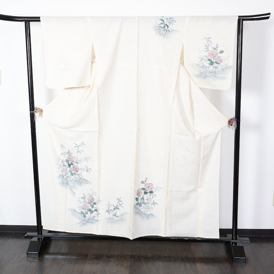 Japanese kimono used <houmongi> Msize silk 100% /T421