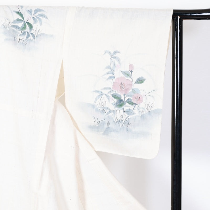 Japanese kimono used <houmongi> Msize silk 100% /T421