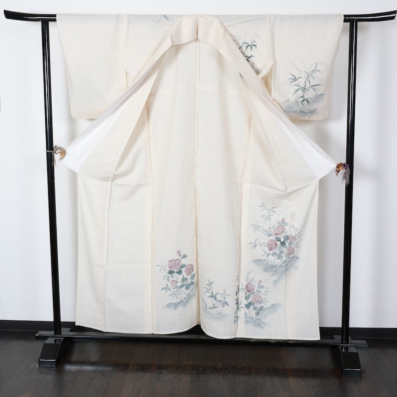 Japanese kimono used <houmongi> Msize silk 100% /T421