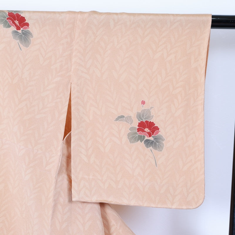 Japanese kimono used <Tsukesage> Lsize silk 100% /T393