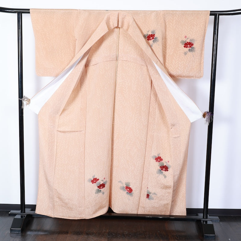 Japanese kimono used <Tsukesage> Lsize silk 100% /T393