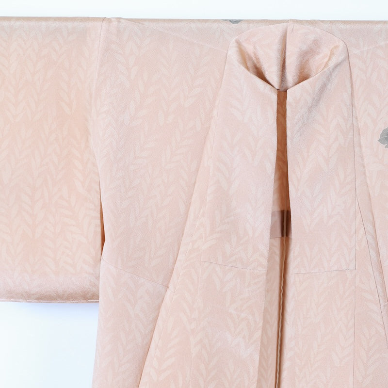Japanese kimono used <Tsukesage> Lsize silk 100% /T393
