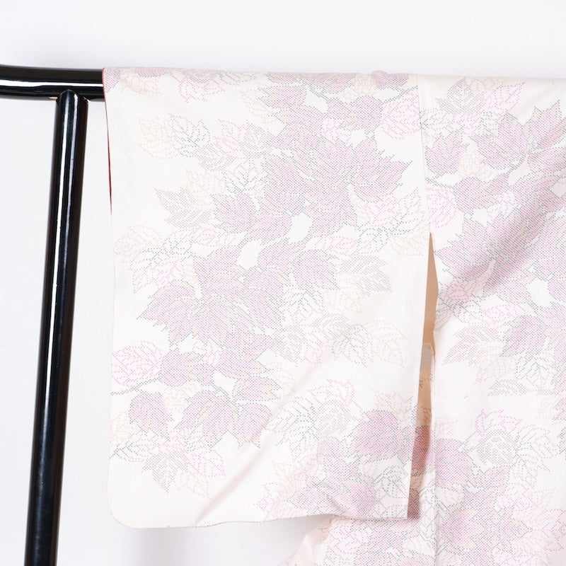 Japanese kimono used <Tsumugi> Msize silk 100% /T421