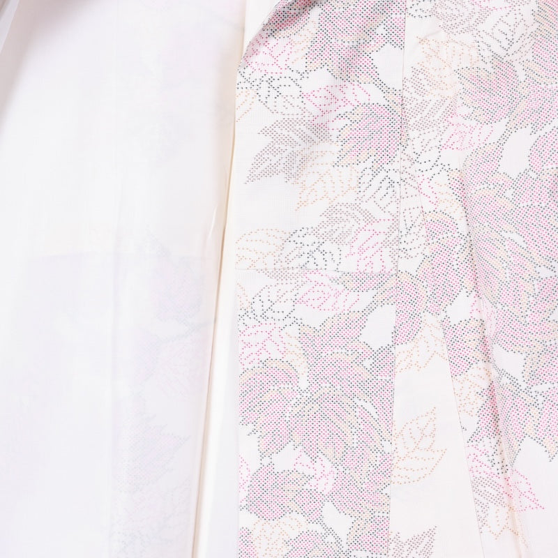 Japanese kimono used <Tsumugi> Msize silk 100% /T421