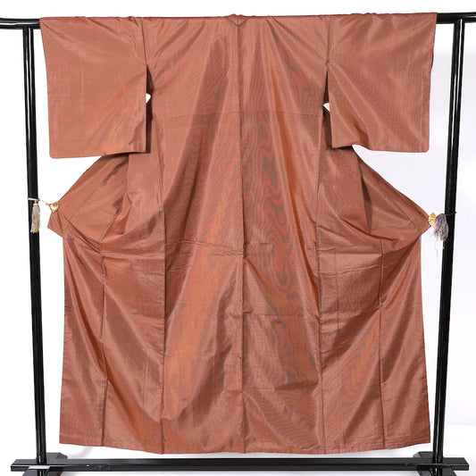 Japanease kimono used(tsumugi)size-M silk 100%/K173