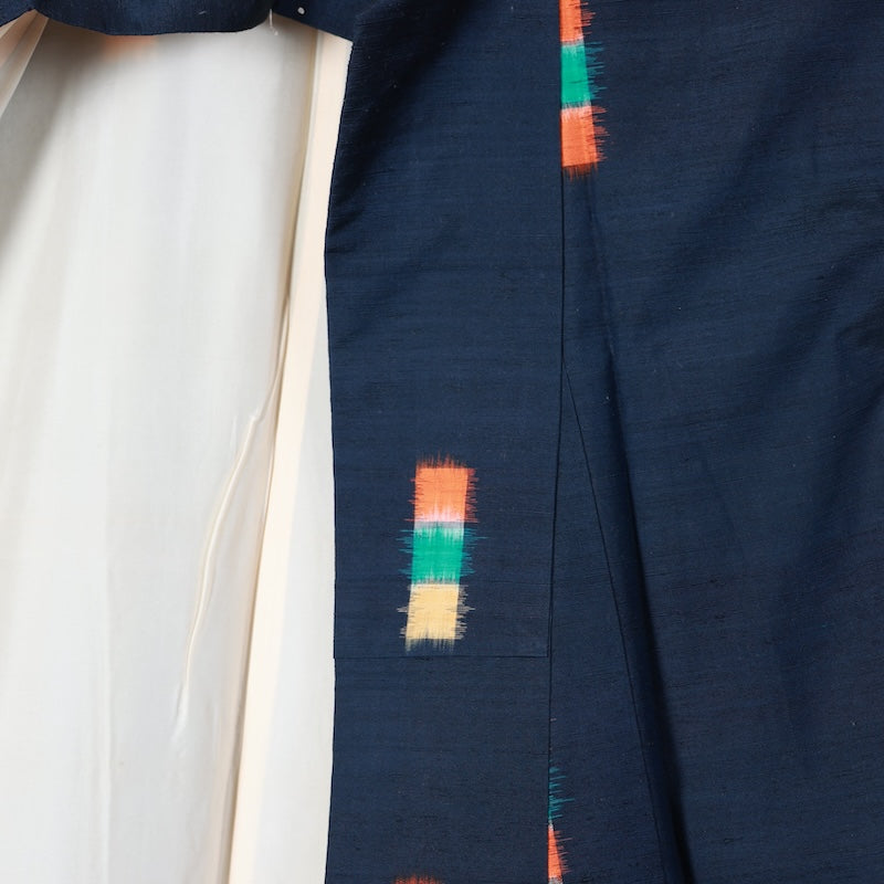 Japanese kimono used <Tsumugi> Msize silk 100% /T415