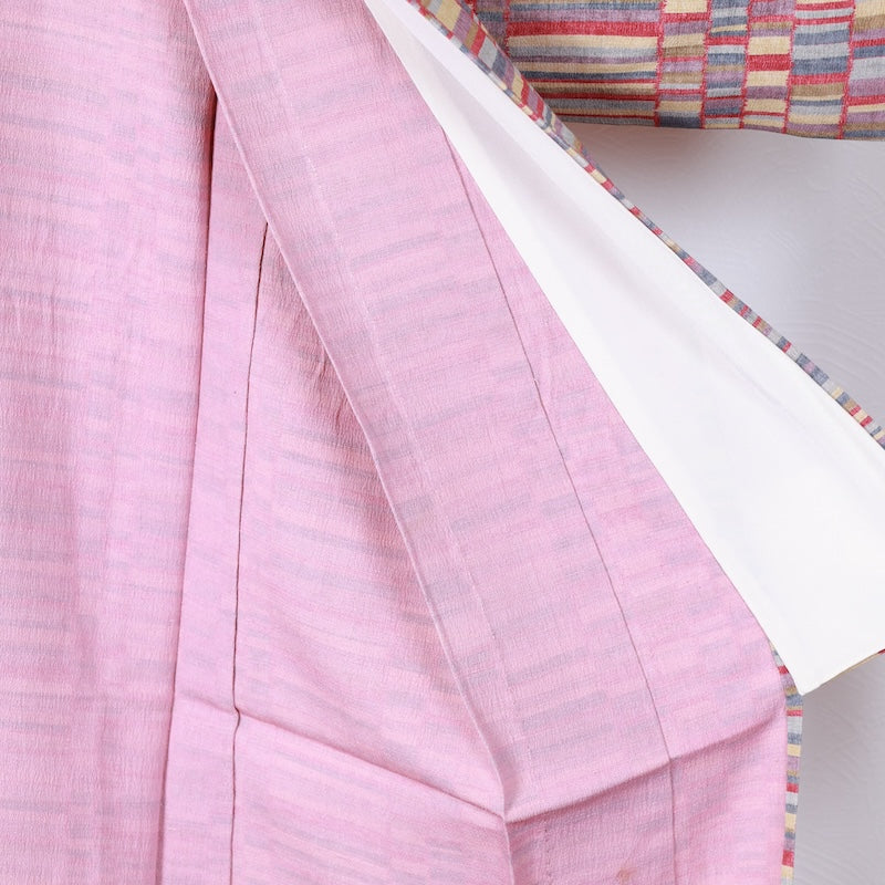 Japanese kimono used <Komon> Msize silk 100% /T395