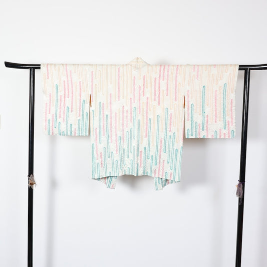 Japanese kimono Jacket (Haori) M-size 100% silk / T396