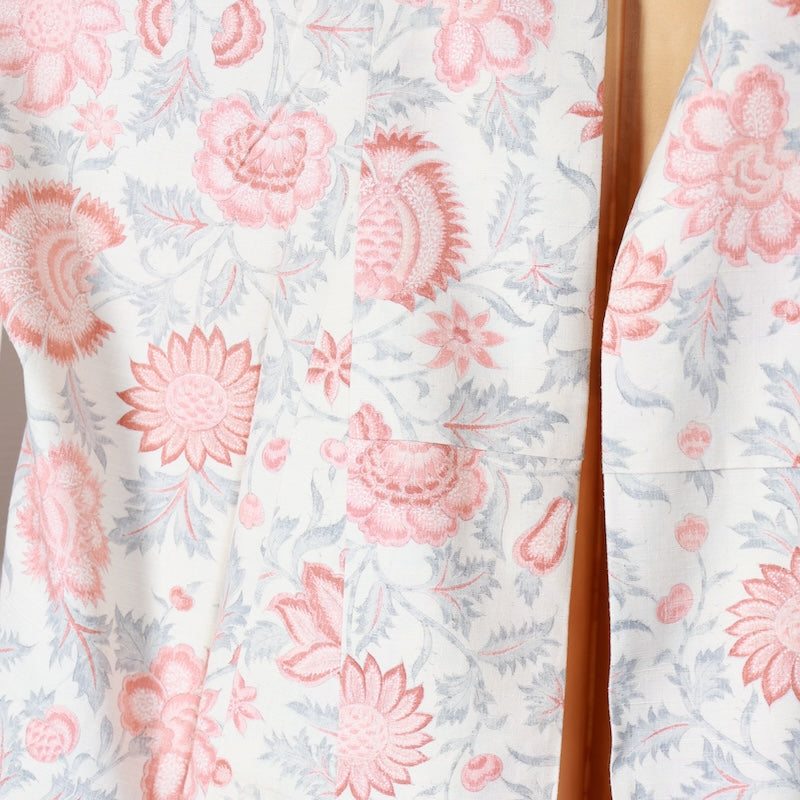 Japanese kimono used <Tsumugi> Msize silk 100% /T411