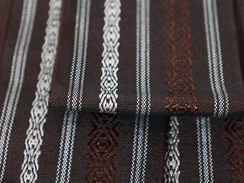 Japanese used Men's sash belt (Kaku-obi) polyester /B868