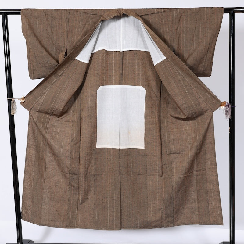 Japanease kimono Mew(tsumugi)size-S silk 100%/K220