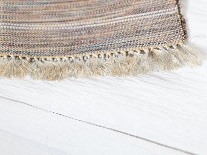 Japanese used Men's sash belt (Hanhaba-obi) silk /B875