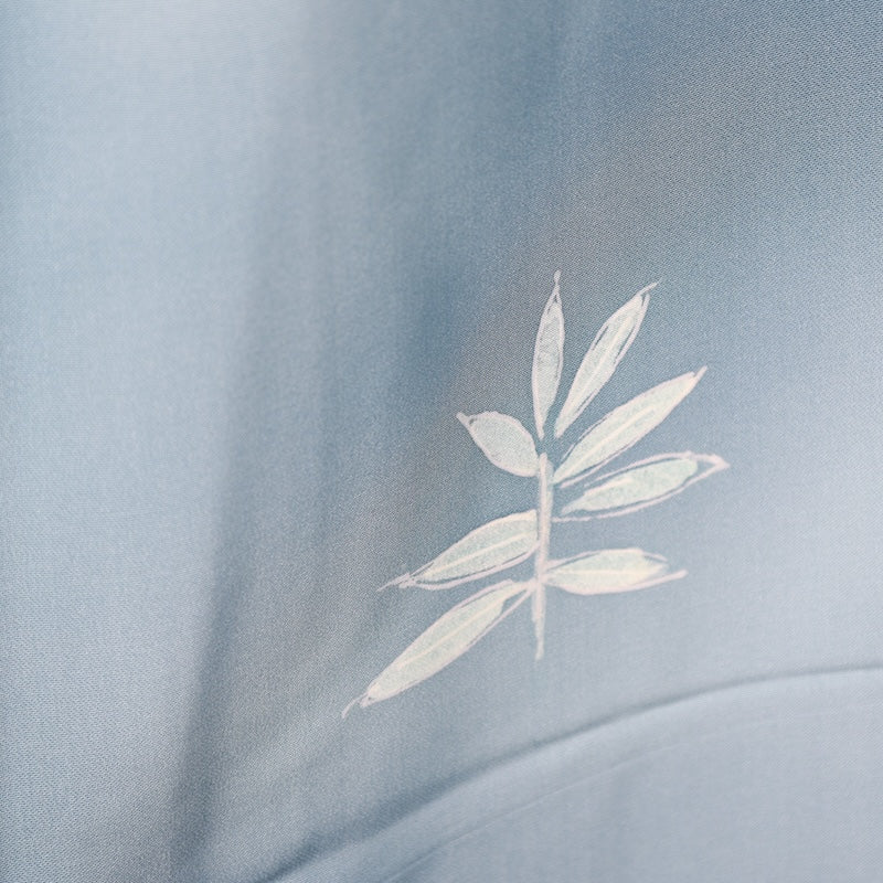 Japanese kimono used <houmongi> Lsize silk 100% /T410