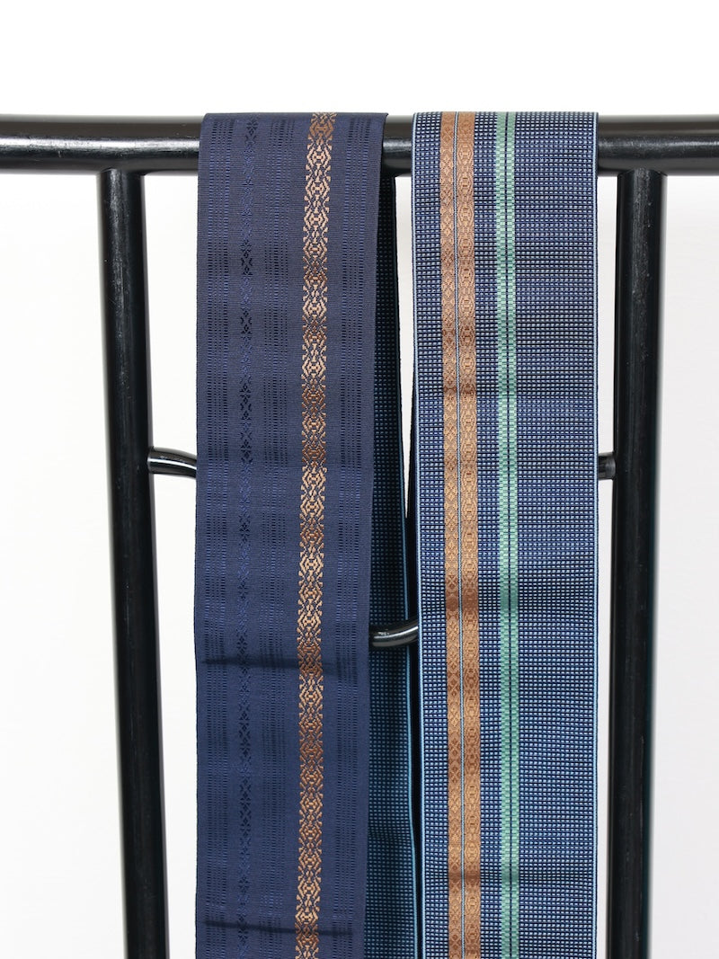 Japanese New Men's sash belt (Kaku-obi) silk /B869