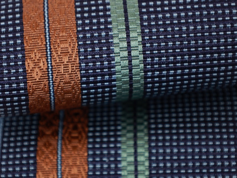 Japanese New Men's sash belt (Kaku-obi) silk /B869
