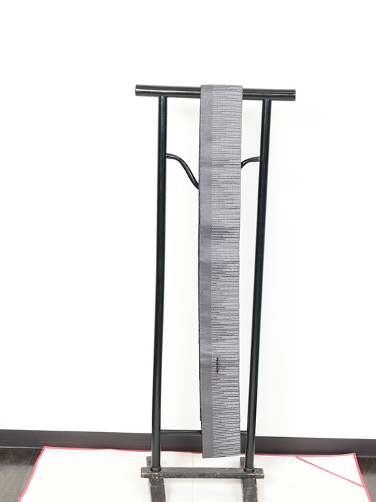 Japanese used Men's sash belt (Kaku-obi) polyester /B873