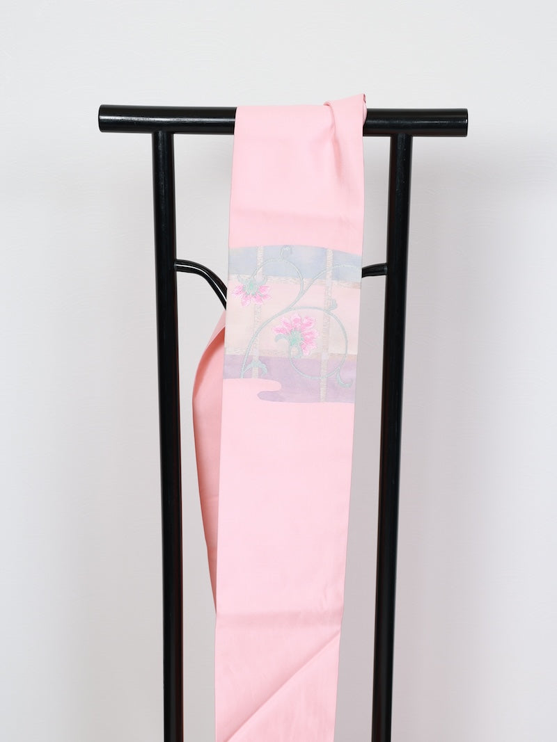 Japanese used sash belt (Nagoya-obi) 100% silk /B886
