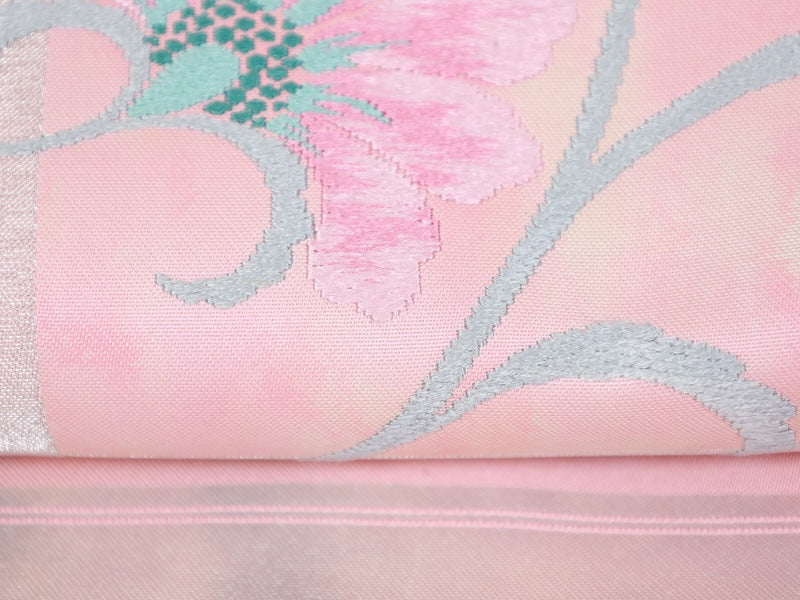 Japanese used sash belt (Nagoya-obi) 100% silk /B886
