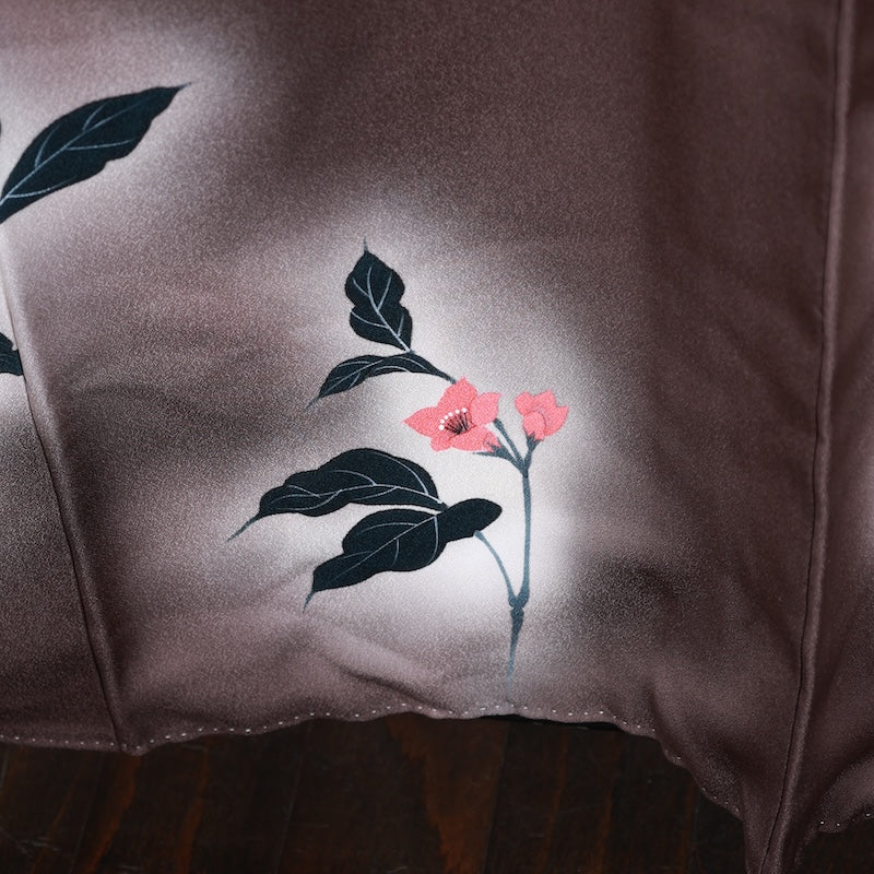 Japanese kimono used <houmongi> Lsize silk 100% /T407
