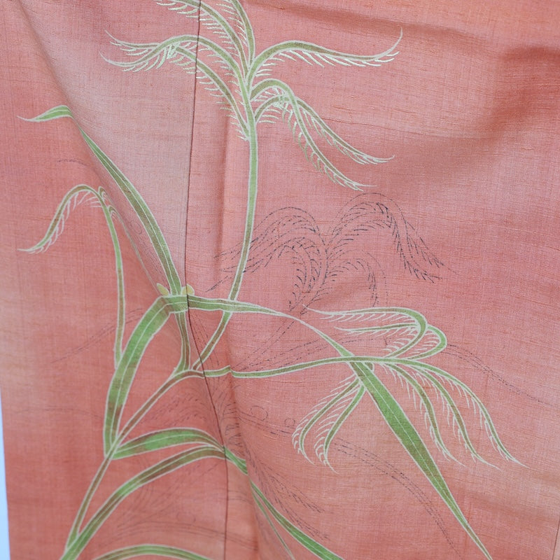 Japanese kimono used <Tsukesage> Lsize silk 100% /T400