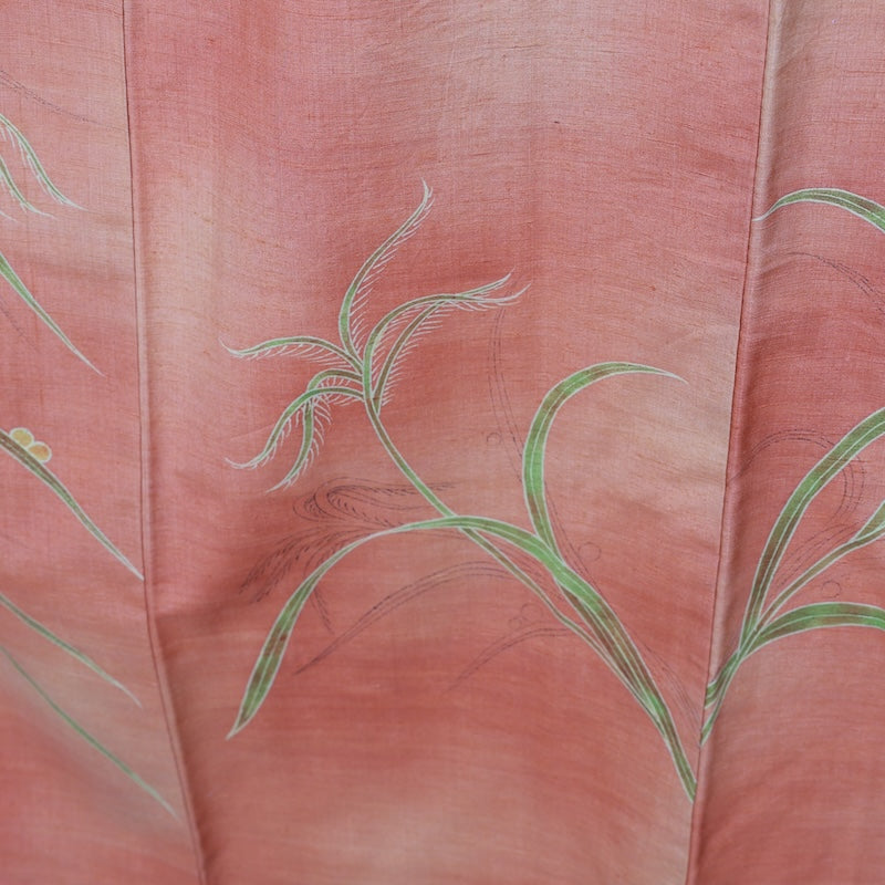 Japanese kimono used <Tsukesage> Lsize silk 100% /T400