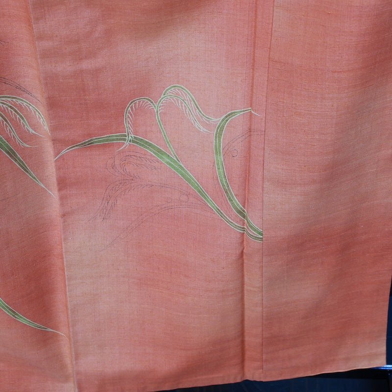 Japanese kimono used <Tsukesage> Lsize silk 100% /T400