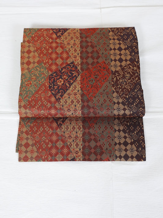 Japanese used sash belt (Nagoya-obi) 100% silk /B878