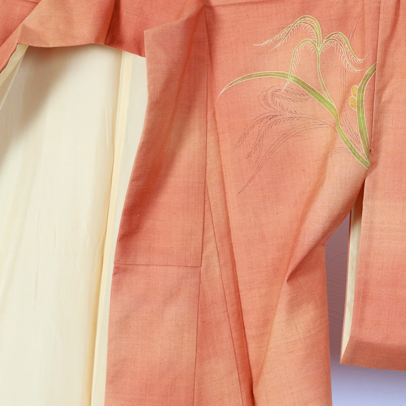 Japanese kimono used <Tsukesage> Lsize silk 100% /T400