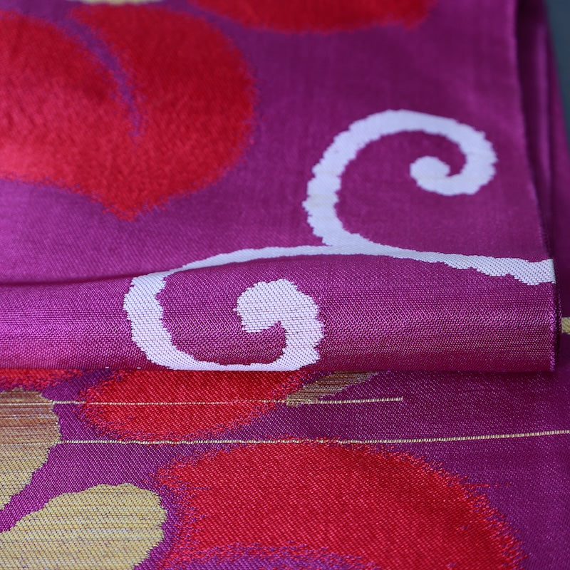 Used sash belt (nagoya-obi) 100% silk /K235