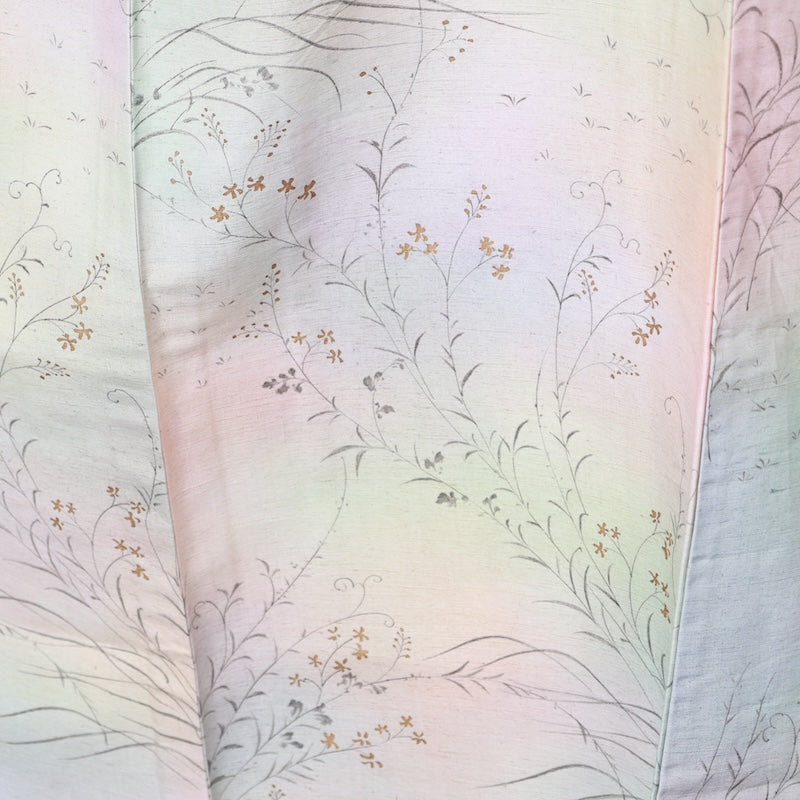 Japanese kimono used <Tsukesage> Msize silk 100% /T402