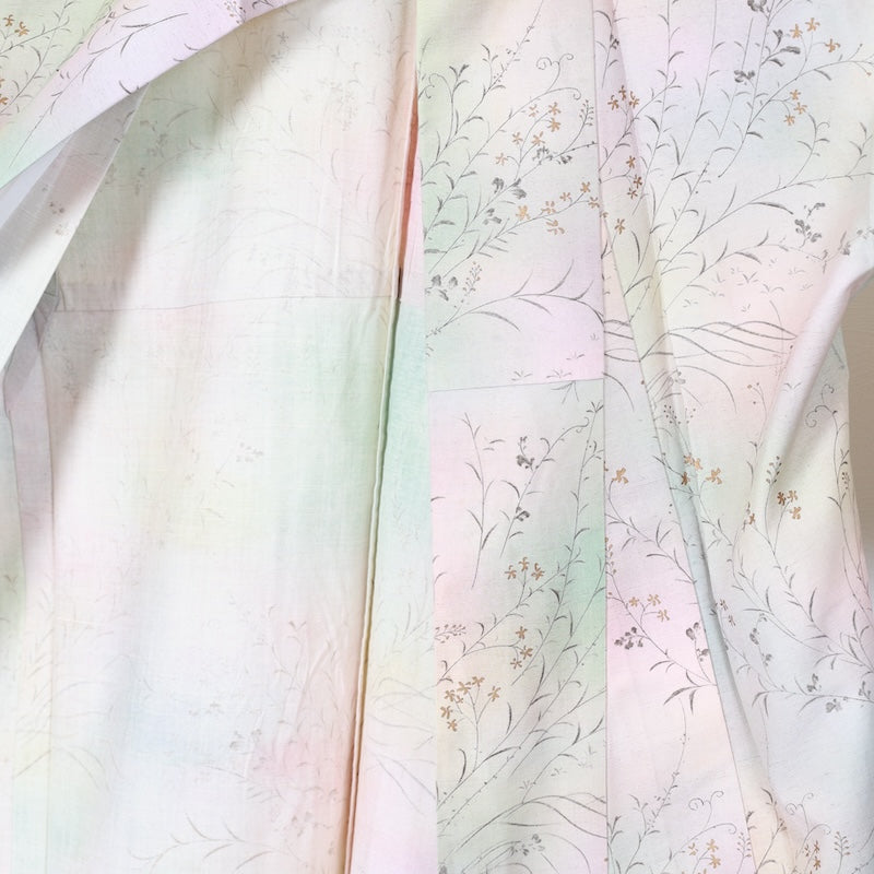 Japanese kimono used <Tsukesage> Msize silk 100% /T402
