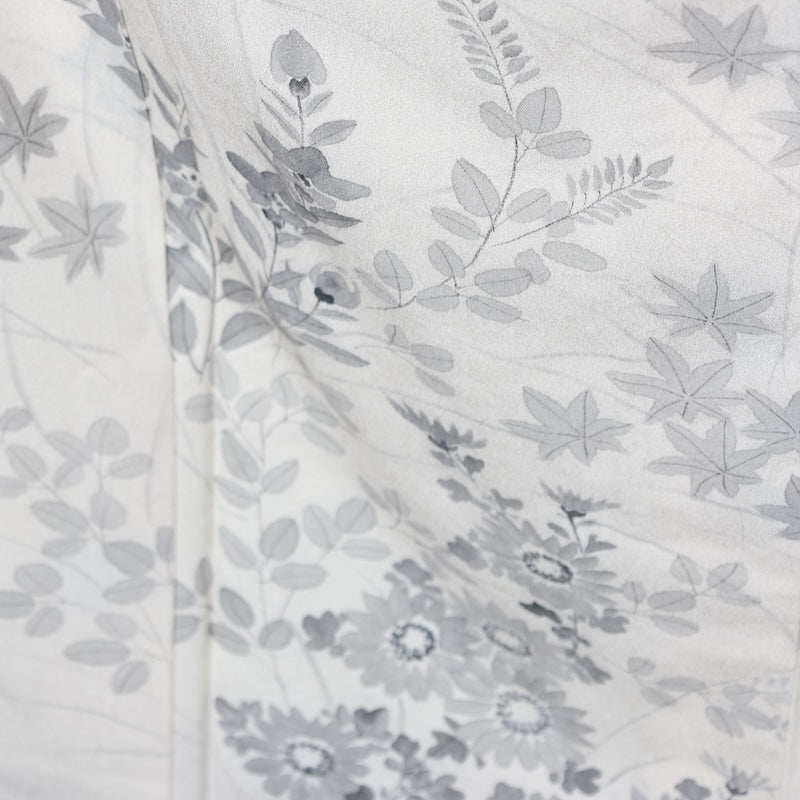 Japanese kimono used <houmongi> Msize silk 100% /T404