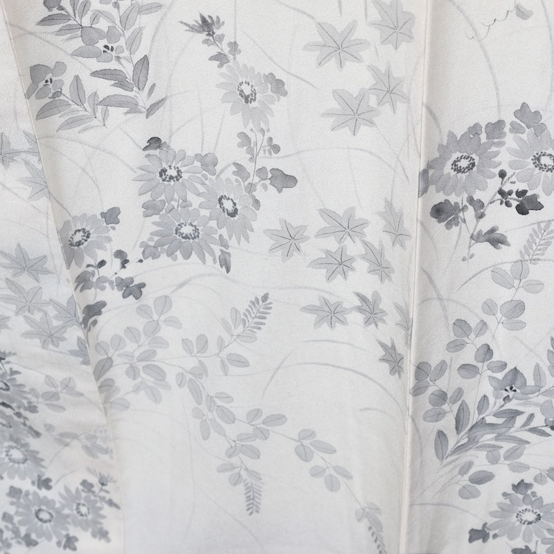 Japanese kimono used <houmongi> Msize silk 100% /T404