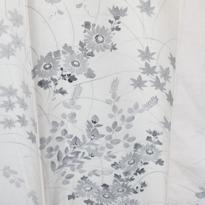 Japanese kimono used <houmongi> Msize silk 100% /T404