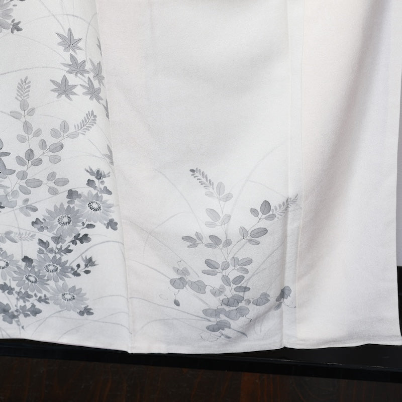 Japanese kimono used <houmongi> Msize silk 100% /T404