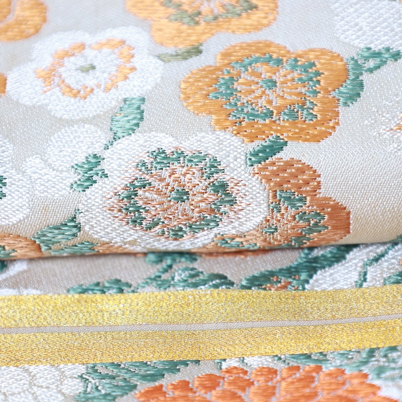 Japanese kimono Obi used(Maru-obi) 100% silk /K242