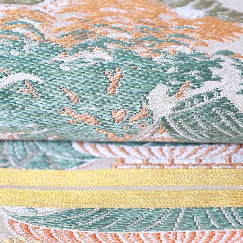 Japanese kimono Obi used(Maru-obi) 100% silk /K242