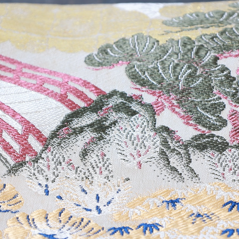 Japanese kimono Obi used(Maru-obi) 100% silk /K242