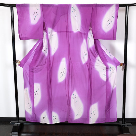 Japanese kimono used <Komon> Msize polyester /T430