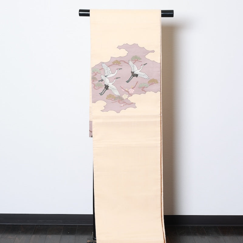 Japanease kimono sash belt used(fukuroobi)silk100%/K238