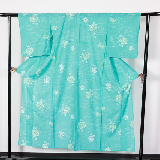 Japanese kimono used <Komon> Ssize polyester /T442