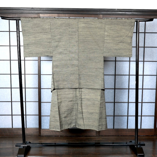 Japanese Men’s New kimono Men’s kimono jacket 2piece set L-size 100% silk /K250