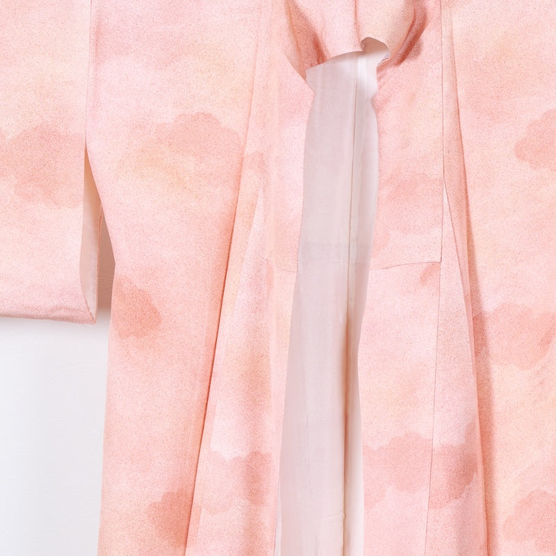 Japanese kimono used <Iromuzi> Lsize silk 100% /T460