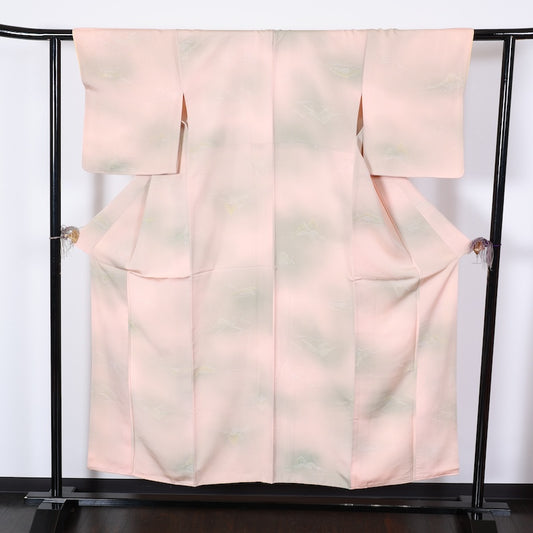 Japanese kimono used <Iromuzi> Msize silk 100% /T