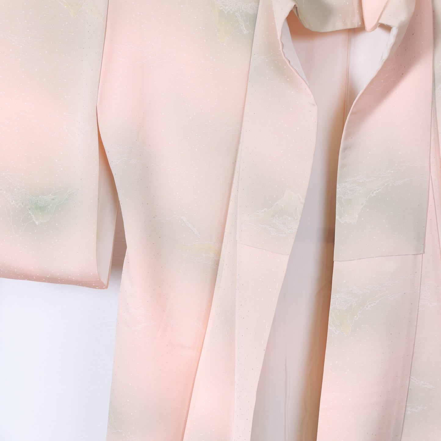 Japanese kimono used <Iromuzi> Msize silk 100% /T