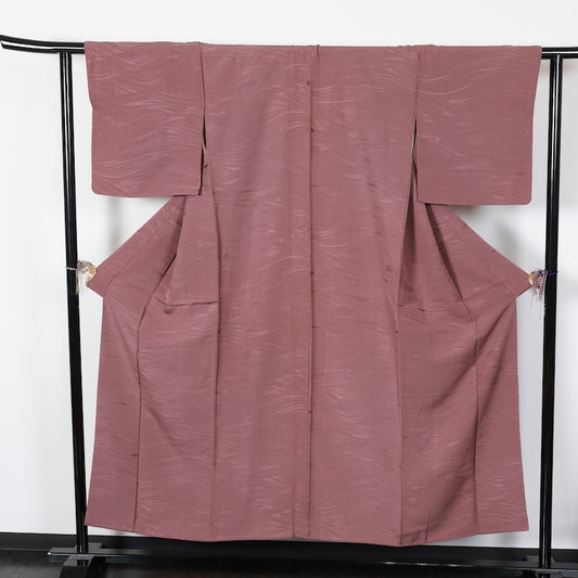 Japanese kimono used <Iromuzi> Msize silk 100% /T438