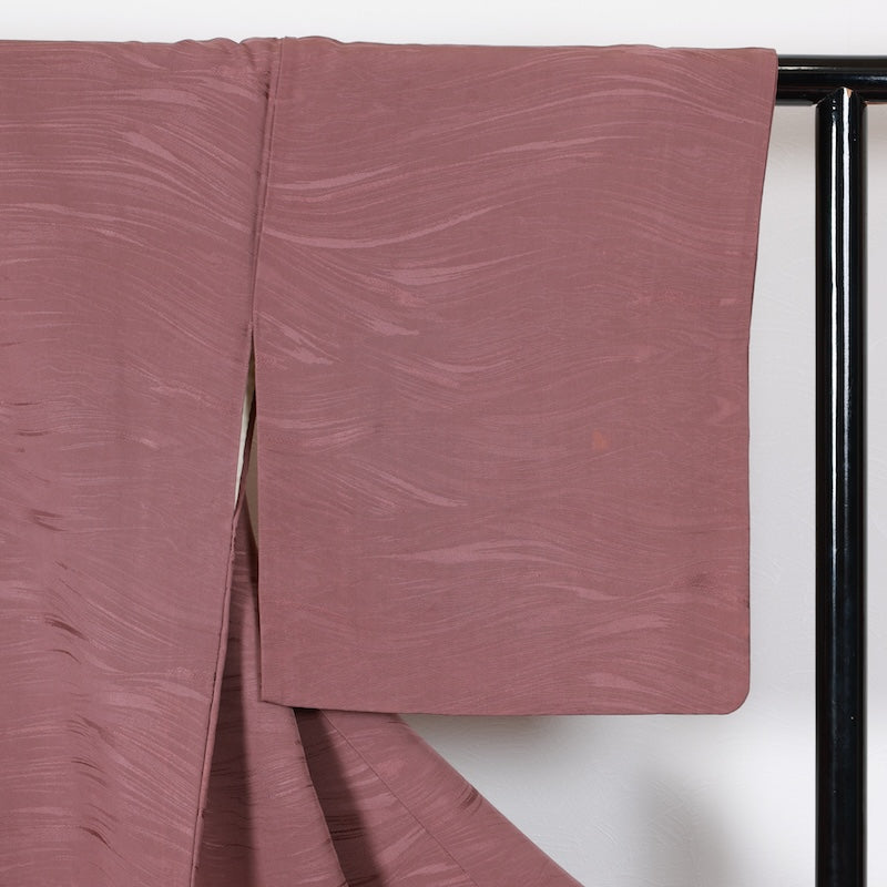 Japanese kimono used <Iromuzi> Msize silk 100% /T438