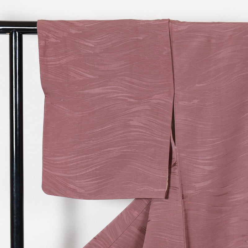 Japanese kimono used <Iromuzi> Msize silk 100% /T438